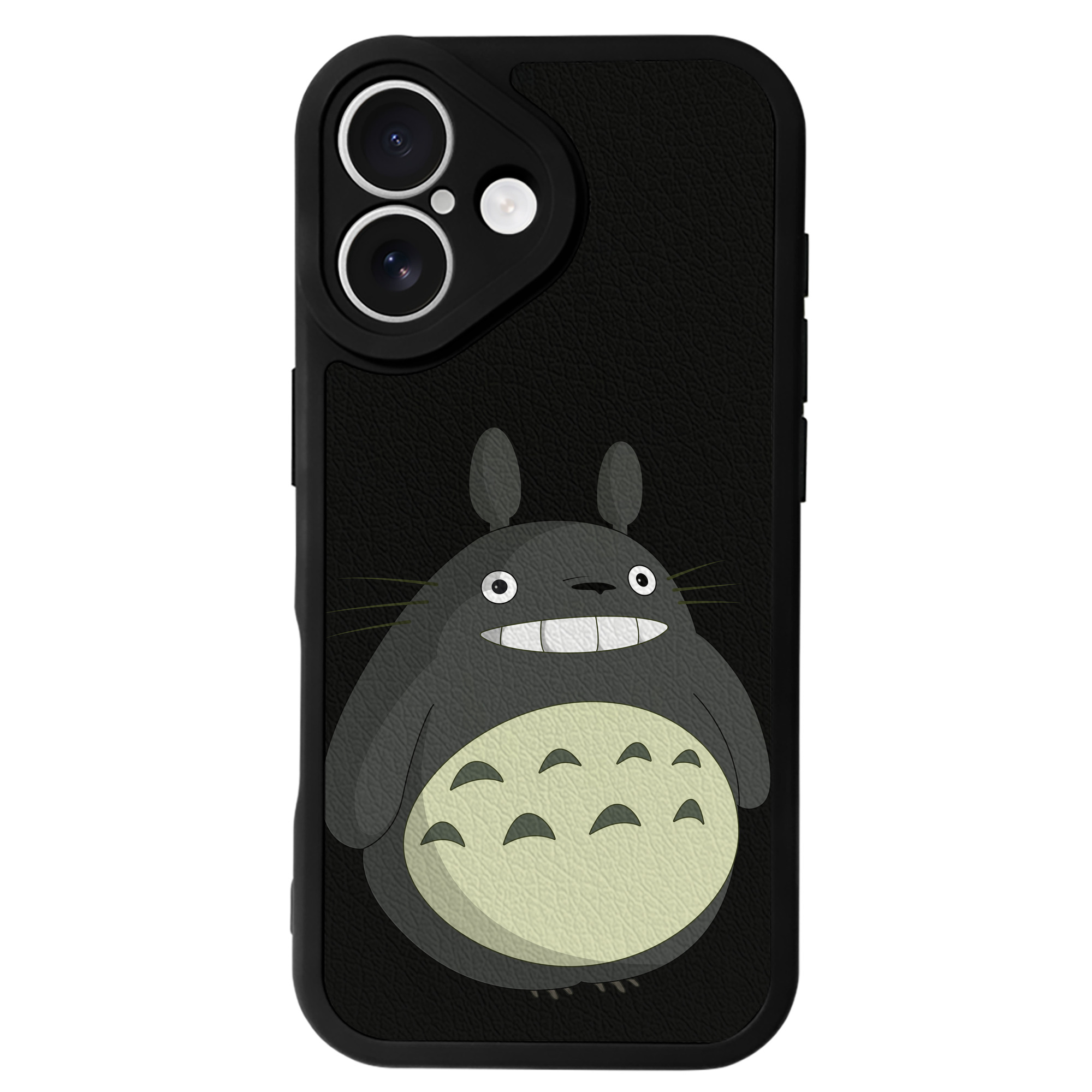 （画像用） となりのトトロ 草壁メイ 草壁サツキ My Neighbor Totoro Satsuki Kusakabe Mei Kusakabe 【iPhone 16シリーズ対応】シリコンスマホケース（レザー調） 材質：シリコン